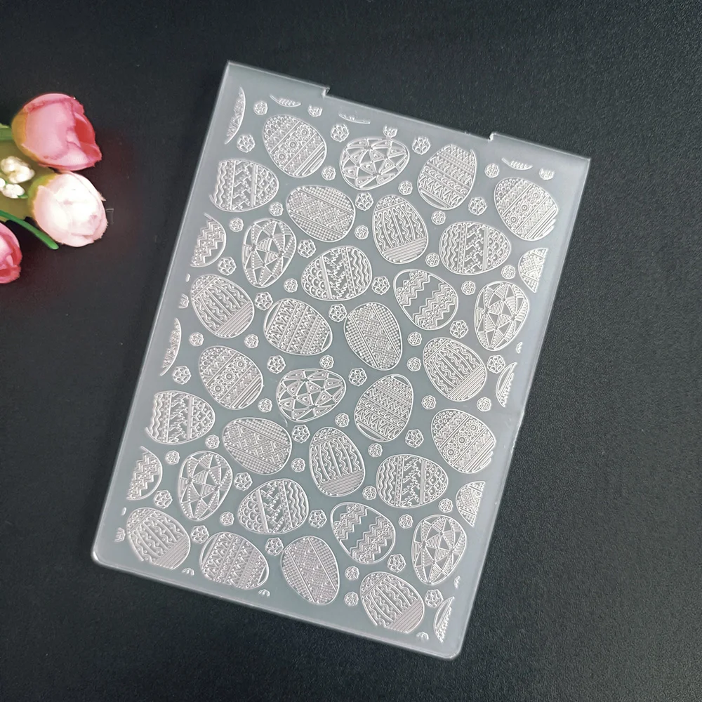 AZXenon-Dossier de gaufrage d'arbres papillon de Pâques, conception de plaques en plastique transparentes, décoration de carte en papier bricolage, coupe de gaufrage