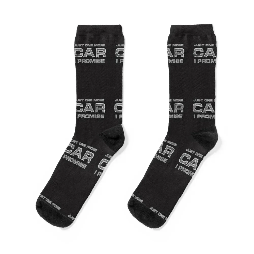 

Just One More Car I Promise Funny Enthusiast Gift Socks Running hiphop designer brand christmass gift Boy Child Socks Women's