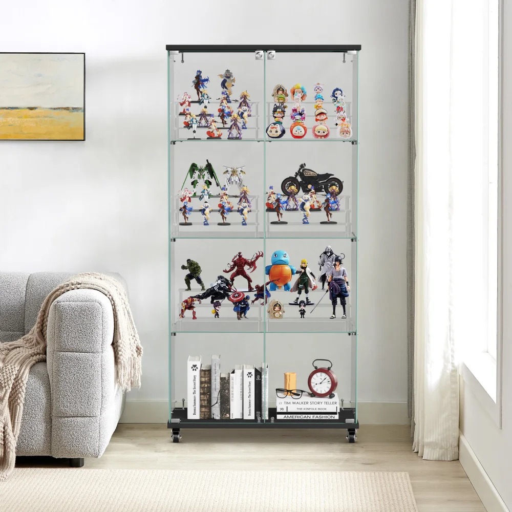 4 Tier Glass Displa…