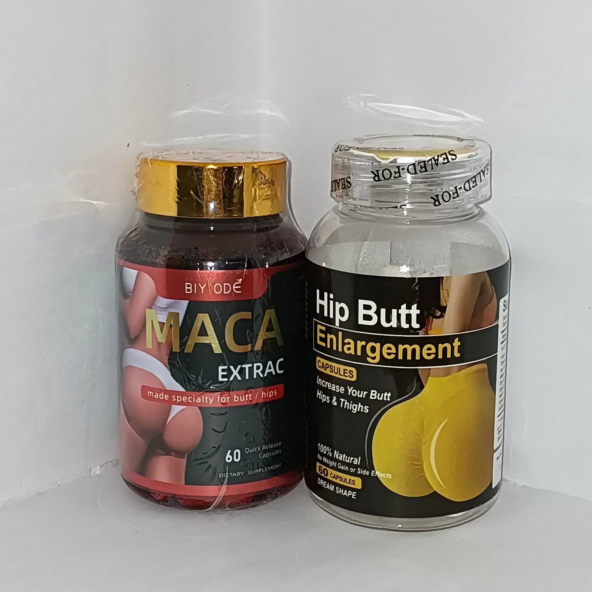 1 set of plump buttocks capsules+maca capsules maintain hormone balance and have beautiful and healthy body shape curve