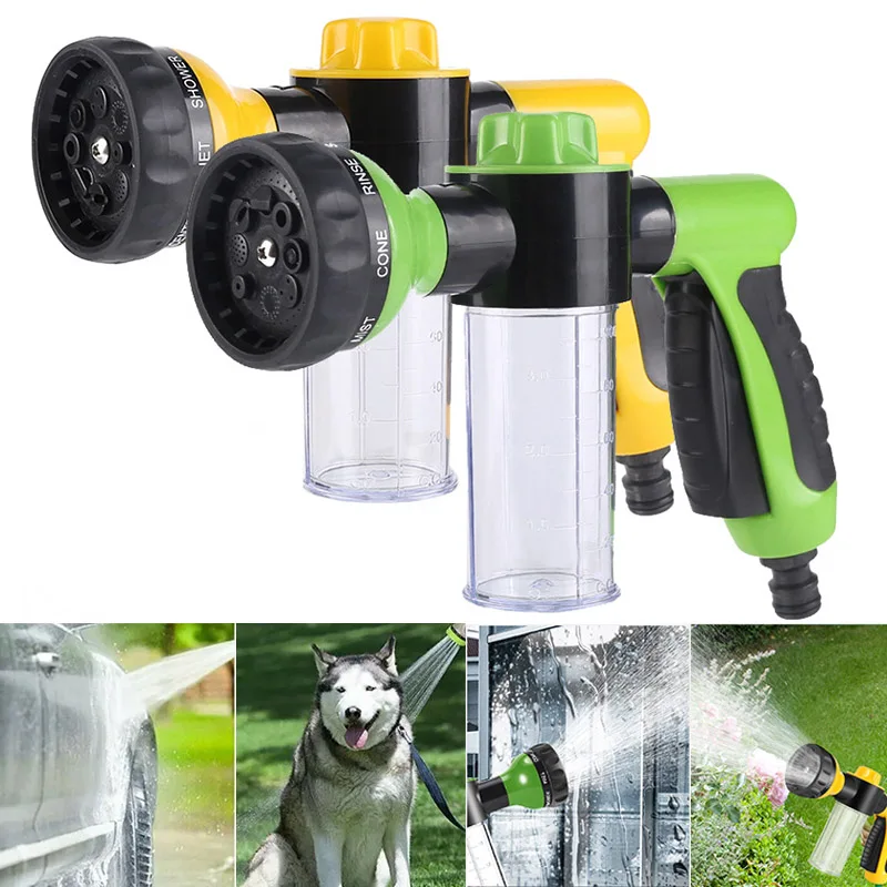 

Portable Auto Foam Water Gun High Pressure Sprayer 3 Grade Nozzle Jet Car Washer Cleaning Tool Automobile Garden Pet Wash Tool