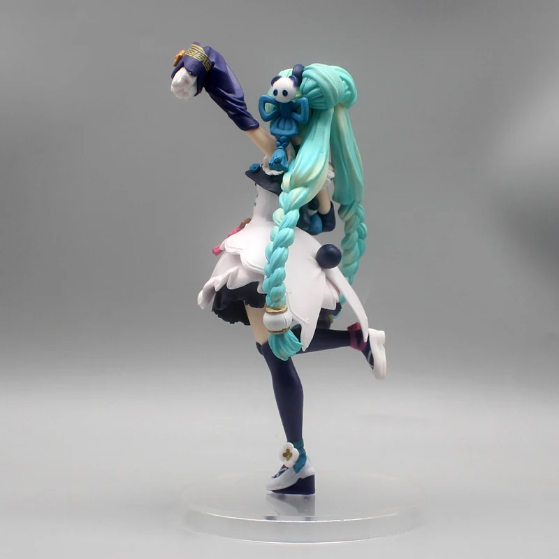 Figura Hatsune Miku Estilo Nacional, modelo PVC, coleção de bonecas Kawaii, ornamento da moda, brinquedos infantis, presente, novo