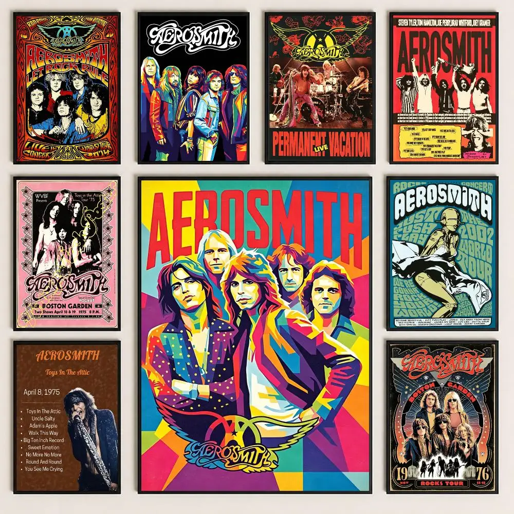 band Aerosmith Poster Poster HD Printing Cozy and Warm Style for Home Decor for Bedrooms Cafes Gift Giving