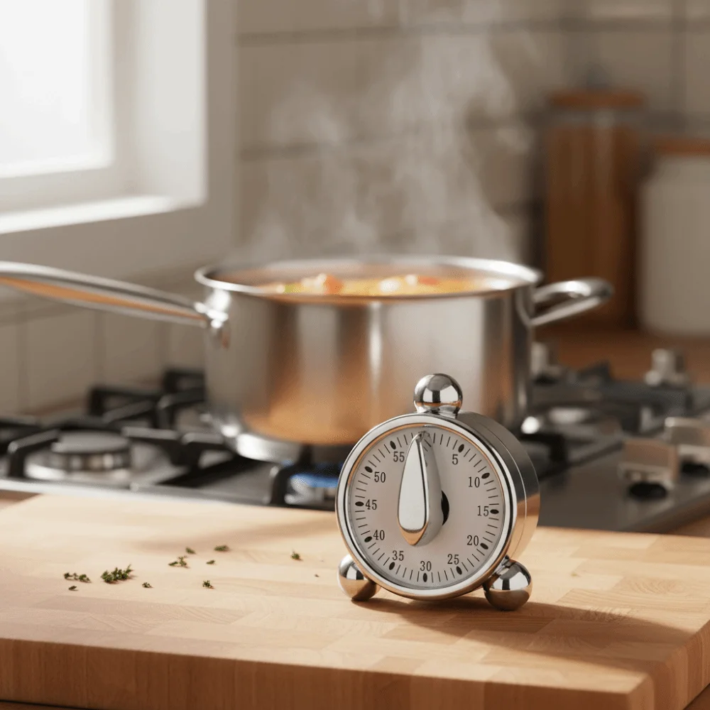 Multi-functional 60 Minutes Mechanical Kitchen Timer with Alarm Sound Manual Cooking Timer Plastic Mini Countdown Timer Bread