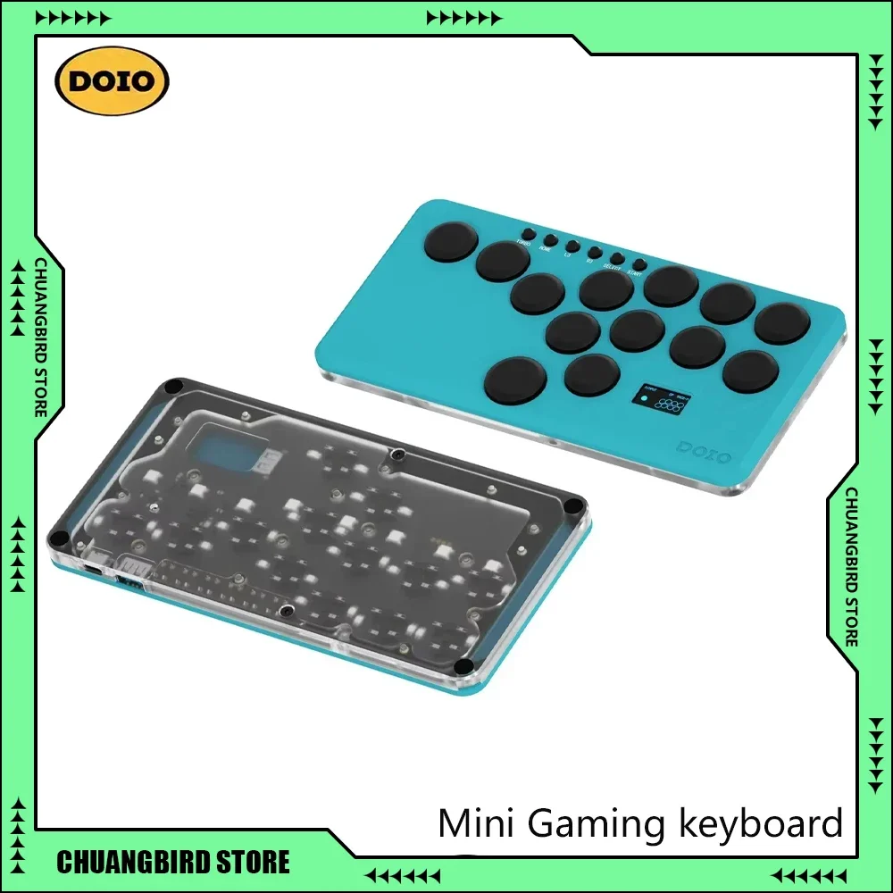 DOIO HITBOX Mini Game Keyboard KBGM-H06M Aluminium Alloy Supports Ps4 Ps5 Switch Game Machine Customized Keypad Gamer Accessory