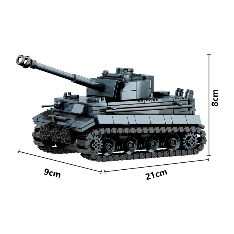 WW2 Militaire Leger Soldaten Wereldoorlog 2 Tank Gepantserd Voertuig Model Monteren Bouwstenen Bakstenen kinderen DIY Speelgoed Gift