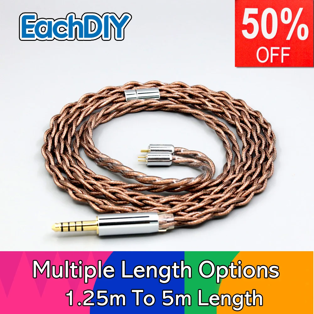 99% 24k 골드 7n 순은 그래핀 쉴드 이어폰 케이블 (0.78mm IEM Letshuoer S12 IEM PRO JH13 JH16 vinta Flat St LN008523 용)