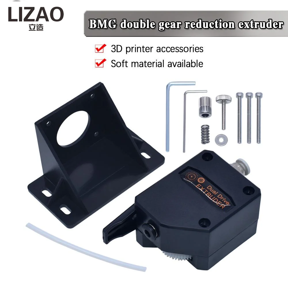 LIZAO 3D Printer Parts Extruder Clone Dual Drive Extruder Upgrade Bowden Extruder for 1.75mm PLA Filament for CR10 Blu-3