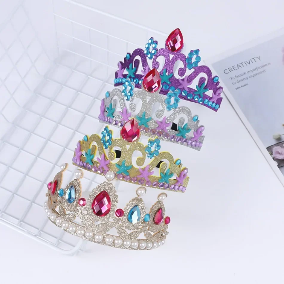 Rozgwiazda Rhinestone opaska na głowę księżniczka opaska na głowę korona urodziny opaska z koroną królowa Tiara rekwizyty fotograficzne