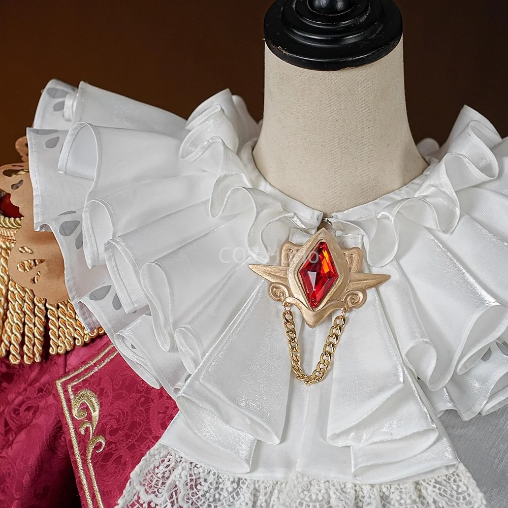 COS-HoHo الهوية الخامس مايك مورتون ملك النجوم نمط المحكمة لعبة البدلة رائع خمر موحدة تأثيري حلي هالوين الزي #3