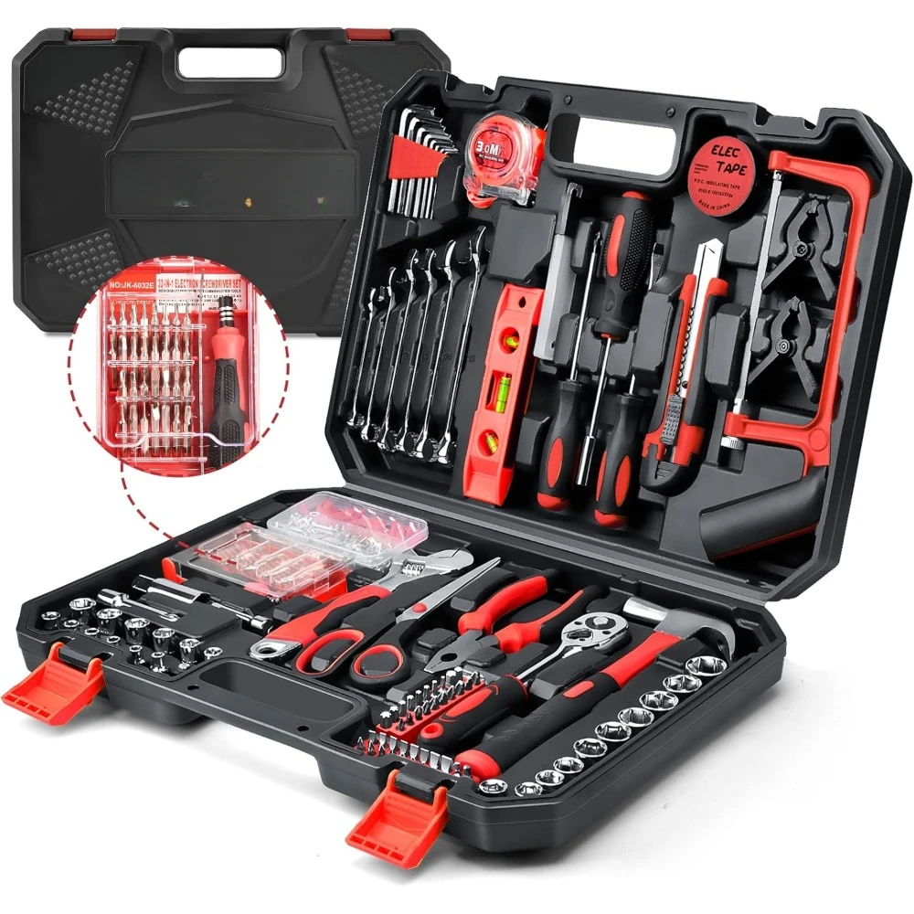 

Home Tool Kit 257-PCs - Household Basic Repair Tool Set for Men Women - General Hand Mechanic's Tool Set & Screwdriver Set