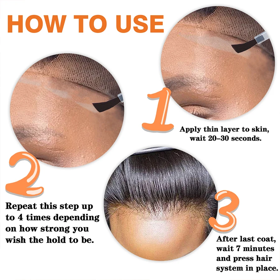 GOIPLE شعر مستعار دانتيل لاصق سوبر شركة عقد آمن للبشرة التجفيف السريع مقاوم للماء الغراء الترابط غير مرئية لكمال الشعر الطبيعي