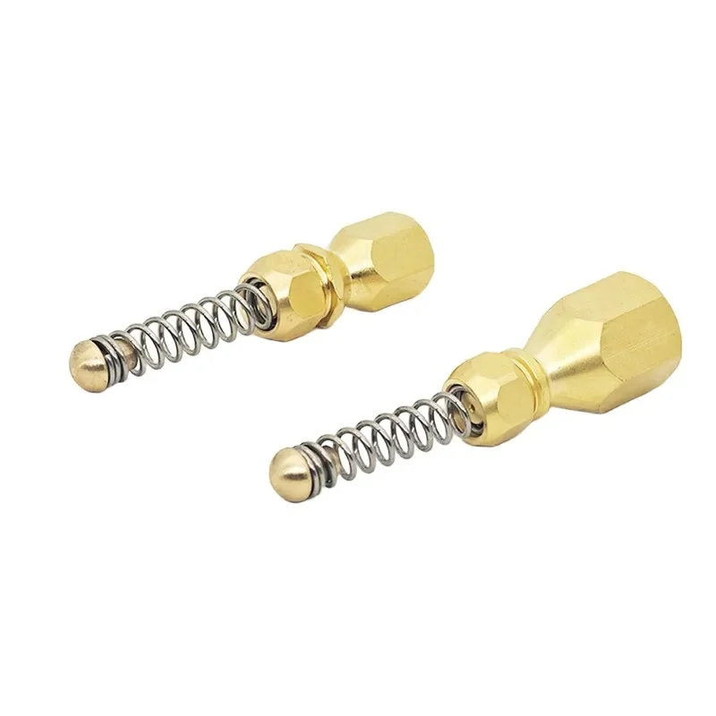 1/4‑69mm 1/8‑63mm High‑Pressure Water Rat Spray Nozzle Drain Cleaning Spring Nozzle Pipe Unclogging Car Wash Maintenance