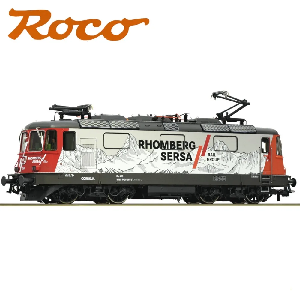 ROCO HO Scale 1/87 Toy Train, Re420 268-5 Electric Locomotive 7510030 DCC Digital Sound Version Train Model Boys' Toy Gift