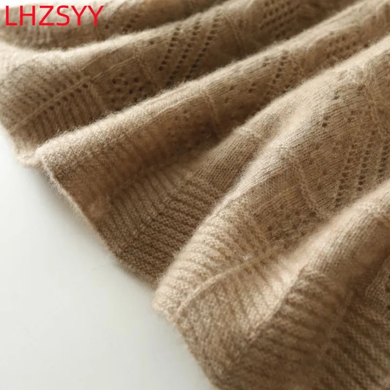 LHZSYY Seamless line Garment Pure Cashmere Halter Vest 23 Ladies Four Seasons Inside Vest Soft Hollow Sling High-Grade Women Top