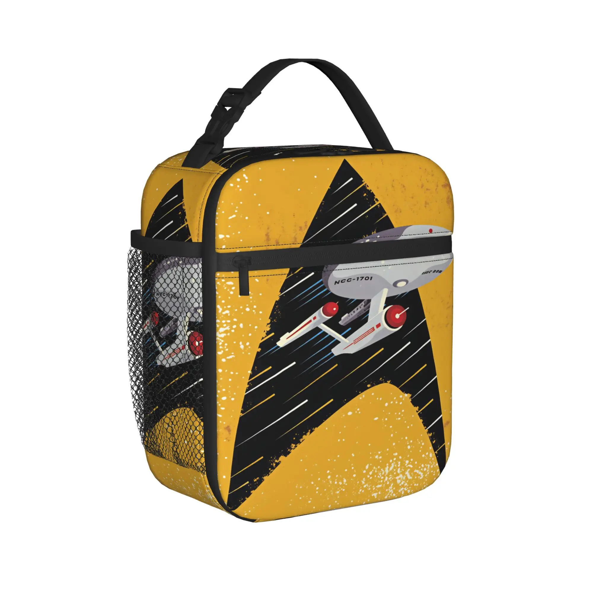 S-Star T-Trek Ship Movie  Lunch Bag  Casual Lunch Box For Men Picnic Convenient Cooler Bag Oxford Print Thermal Tote Handbags