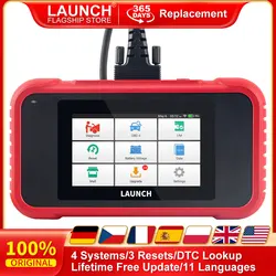 LAUNCH X431 CRP123E OBD2 Car Scanner 3 Resets Engine ABS SRS Transmission Automotive Diagnostic Tools Lifetime Free Update
