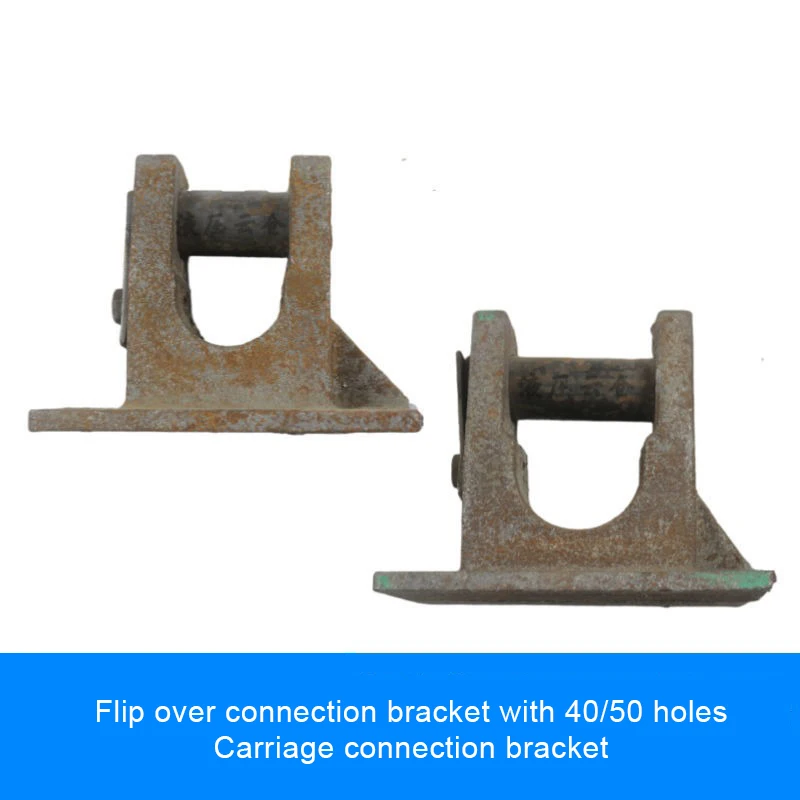 

Forks on the Semi-Trailer Flip Bracket Are Tilted and Connected to Support a 40 50 Hole Carriage Rack Accessory