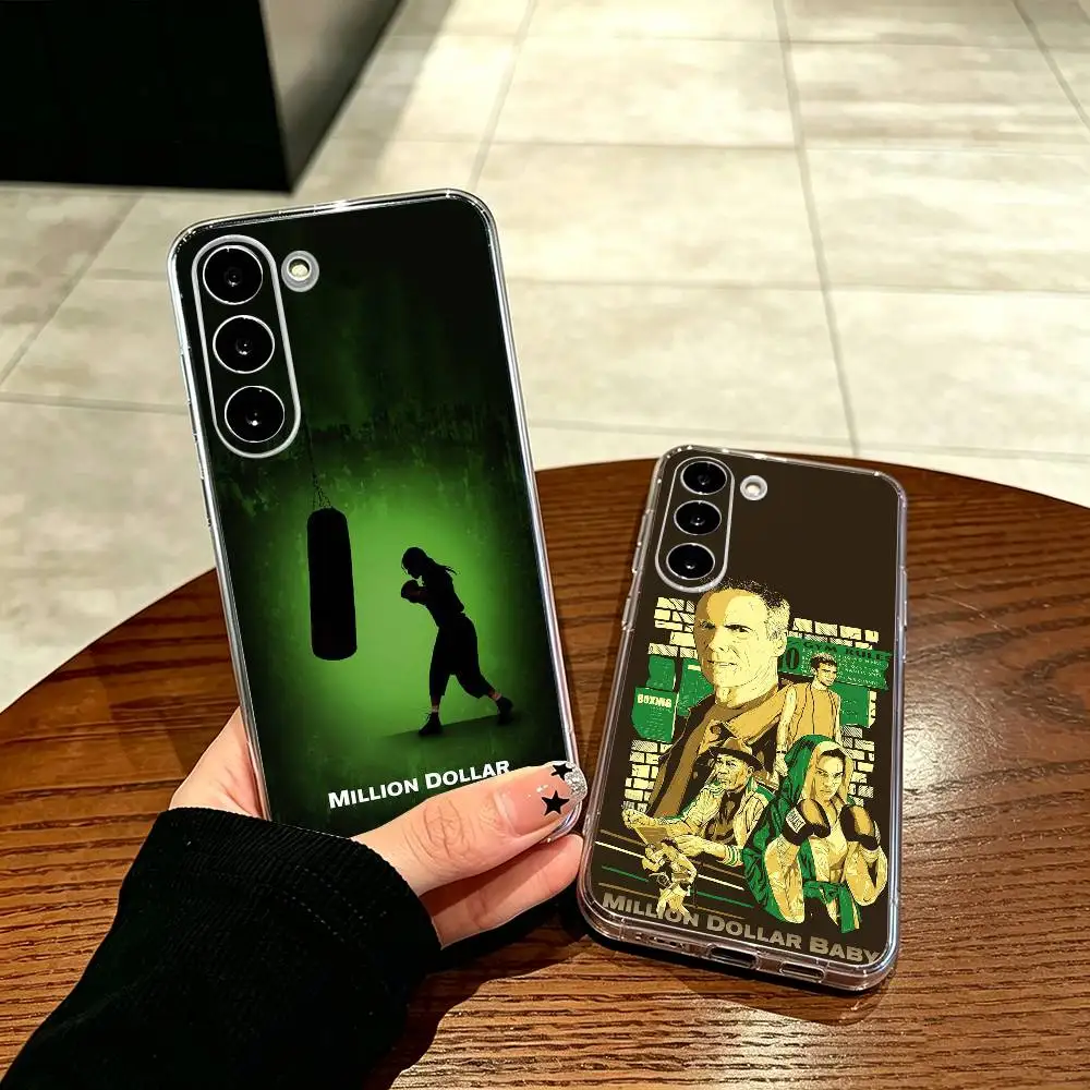 boxing girl film Million Dollar Baby  Clear Transparent soft Phone Case For Samsung A71, A70, A52, A51, A40, A30, A20