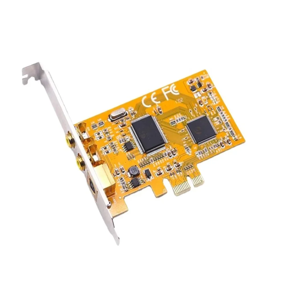 PCIE 878A Capture Card PCI-E 878 Sonography Medical Image 2 PORTS AV Svhs Terminal Connector Video Capture card SDK2000 1394