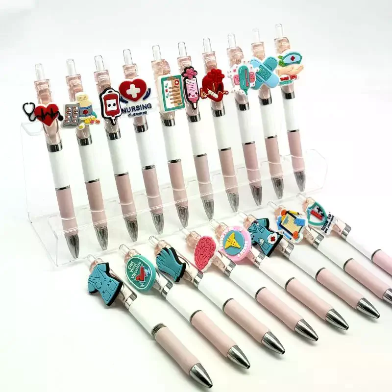 6/10Pcs Medical Record Pens Nurse Doctor Writing Gel Pens Nurses Day Gift Student Retractable Ballpoint Pen