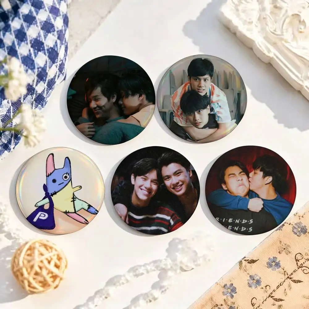 Thai Drama Bad Buddy  Enamel Pin Tinplate Round Brooch Cosplay Nijigen Otaku Culture Badge 25mm 32mm 44mm 58mm