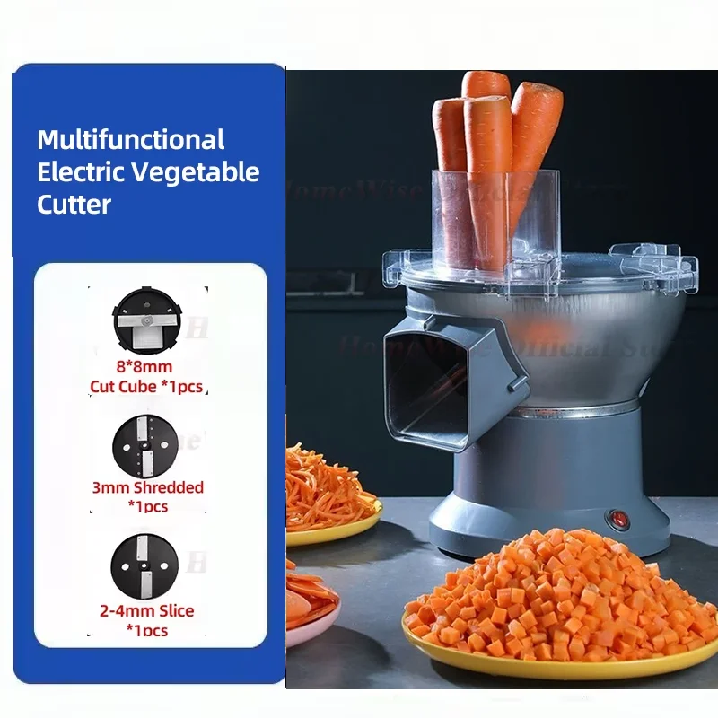 LX M1 Commercial Electric Vegetable Cube Cutting Machine Fruit Slicer Cutting Strip Dice Food Processor 3 in 1 220V-240V 110V