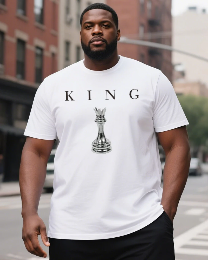 

KING Large Size Men's Short Sleeve T-Shirt