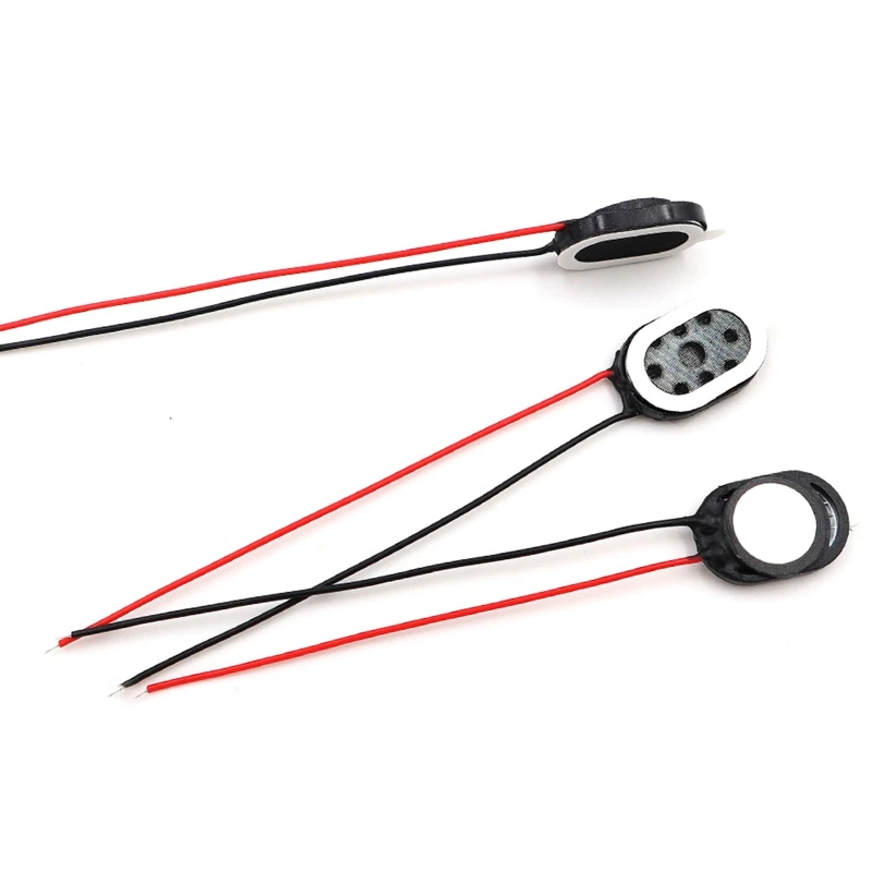 2023 Mới 2 Chiếc Loa Laptop 1015 Hình Bầu Dục Loa 8Ω 1W Đen Loa 4kHz Đáp Ứng Tần Số Có Dây DIY Phụ Kiện Âm Thanh