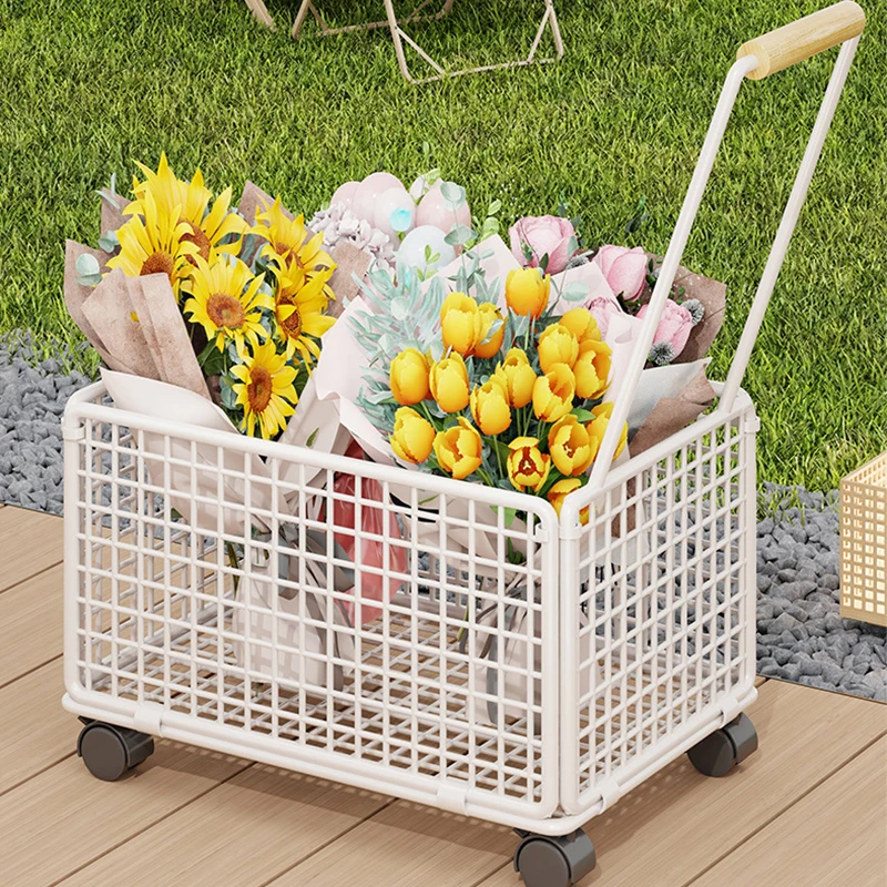 

Mesh Rolling Carts Metal Storage Basket With Wheels File Crate Organizer Household Storage Cart Box For Home Office Picnic