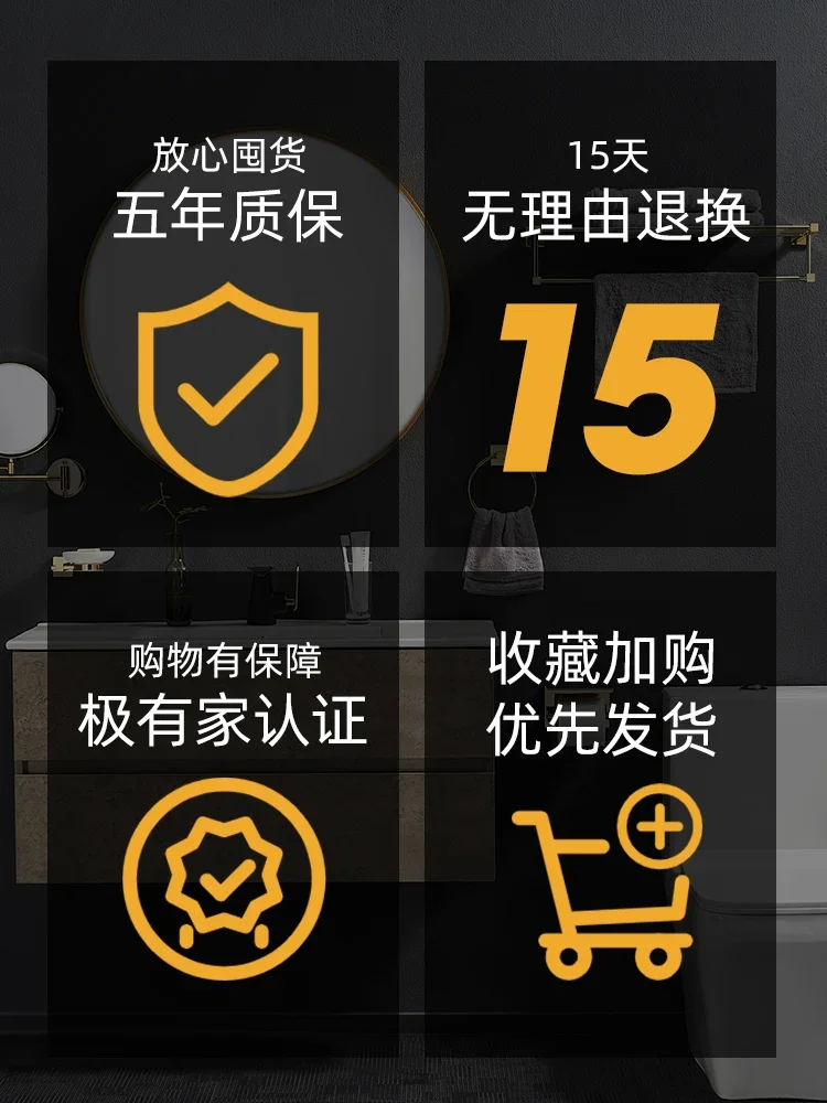 모든 구리 수건 걸이, 펀칭 없는 수건 걸이, 금 욕실 보관함, 하드웨어