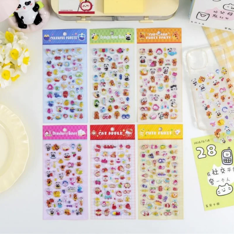24-pezzi-lotto-adesivi-3d-kawaii-con-frutta-capibara-e-panda-carini-per-scrapbooking-diario-fai-da-te-decorazioni-per-cancelleria-etichette-adesive-per-album