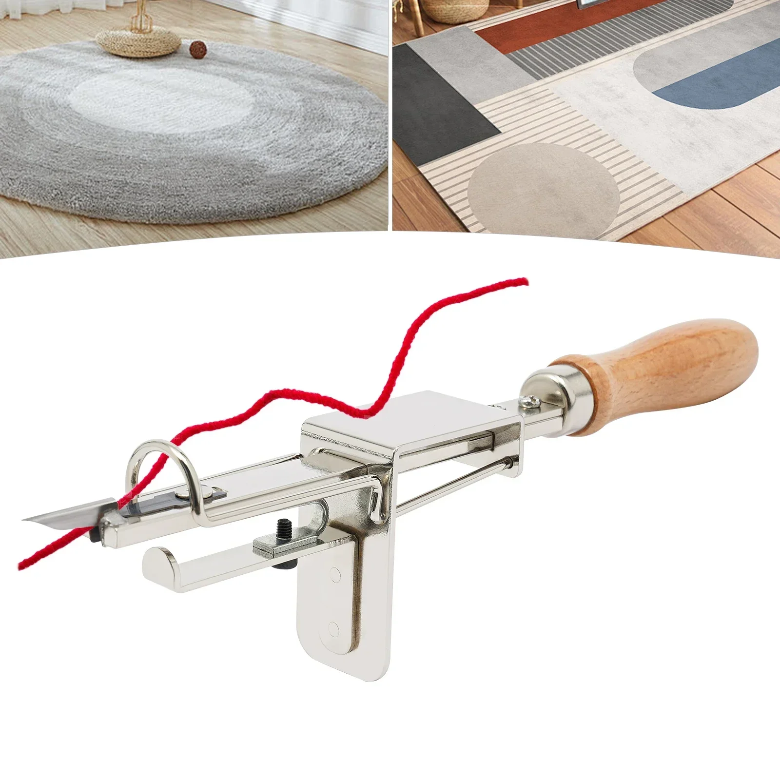 

%A Manual Carpet Tufting Tool Wear-Resistant Easy to Clean for Tuft Kits/ Carpets/Wool Jennies Household Cleaning Accessories