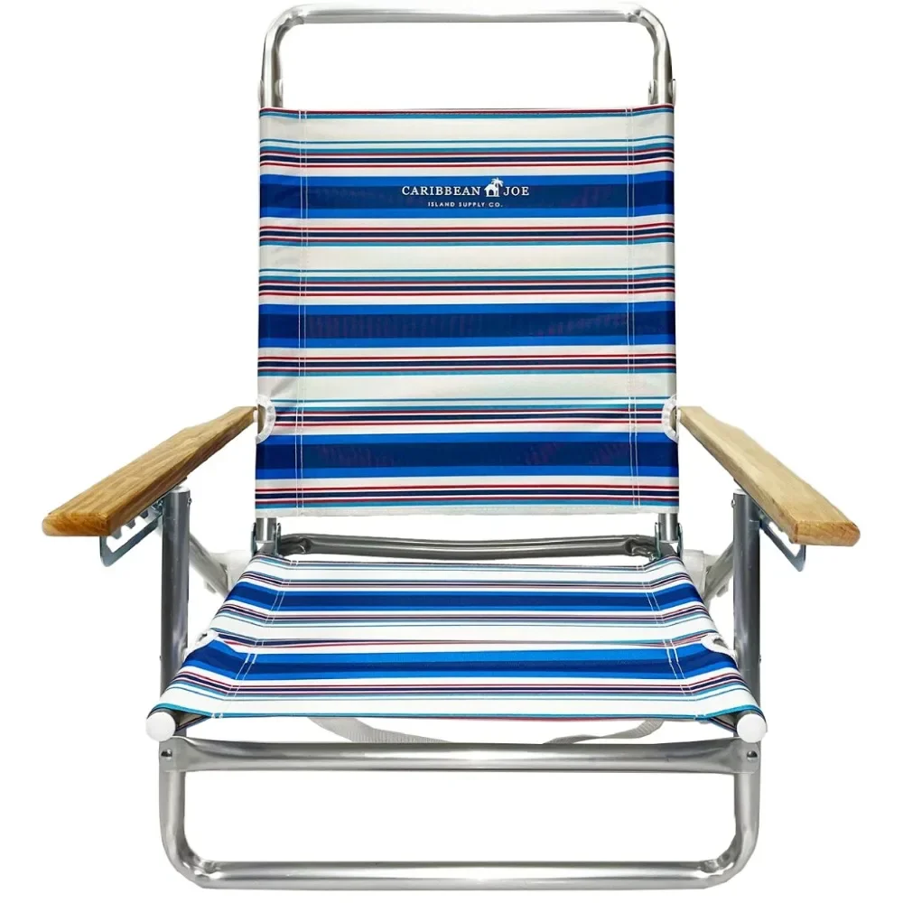 Caribbean Joe Five position folding beach chair