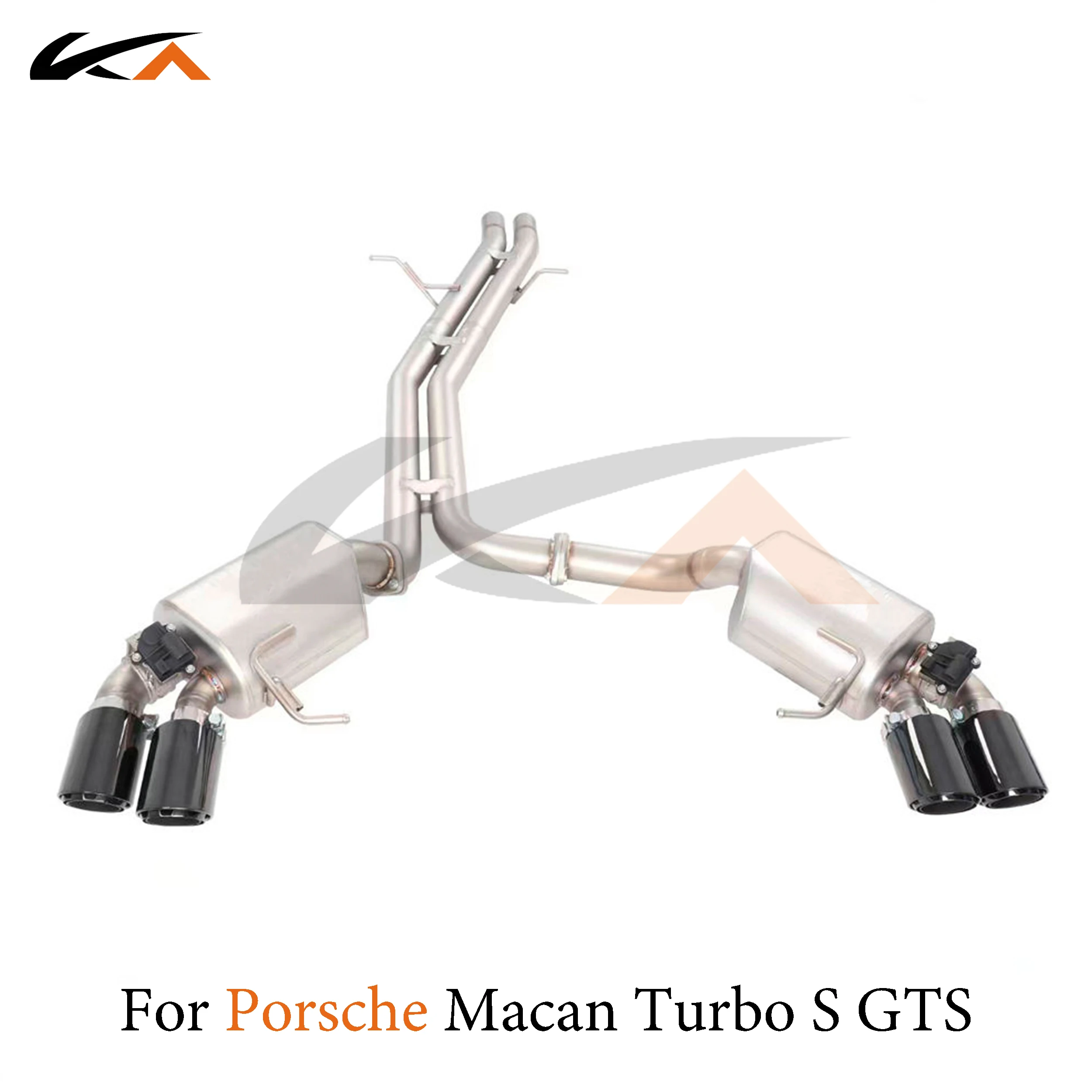 

KA Tuning exhaust system stainless catback for Porsche Macan Turbo S GTS rear section performance parts muffler valve