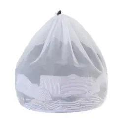 Laundry Bag Drawstring Strap Mesh Wash Bags Washable Laundry Delicates Bag Dirty Clothes Bag Net Bags For Home Dorm Apartment