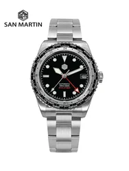 San Martin 2024 New Men Watches Luxury Sports Diving Watch Japan NH34 GMT Business Automatic Mechanical Sapphire Waterproof 200m