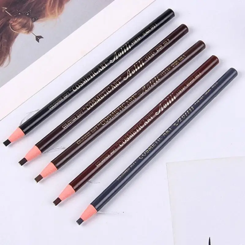 1~5PCS Waterproof Eyebrow Pencil Smooth No Caking Smooth Eyebrow Pencil Lasting Waterproof Anti-blooming Eyebrow Pencil