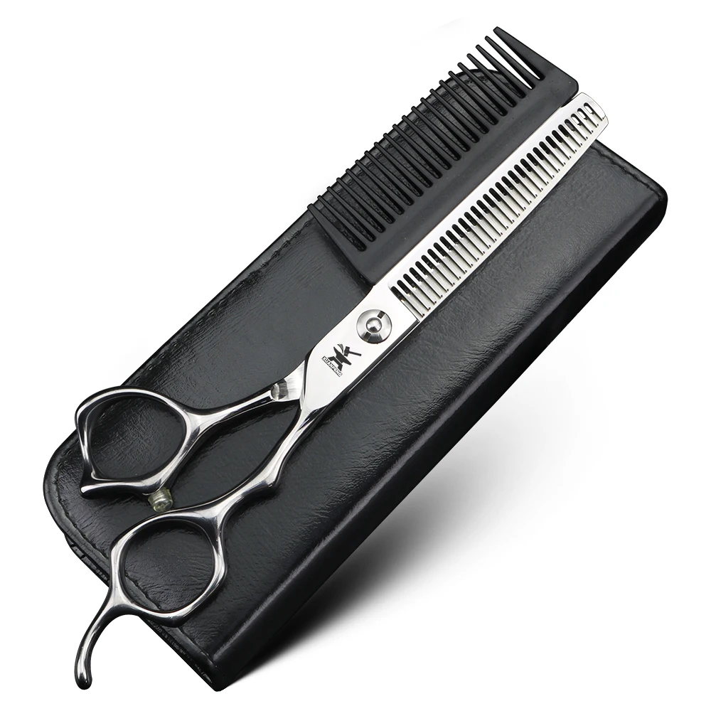 

Comb integrated design, hair scissors, barber cutting and thinning scissors