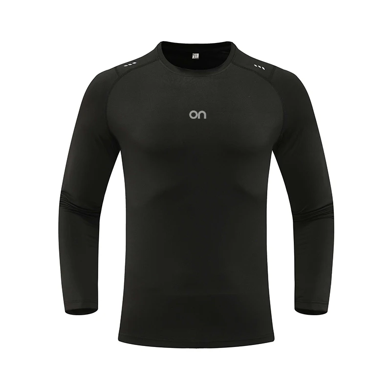 

Men's Long Sve T-irt Casual Outdoor Running Fitn Training Qui Dry Sweat Absorbent Breathable oulder Patch Design