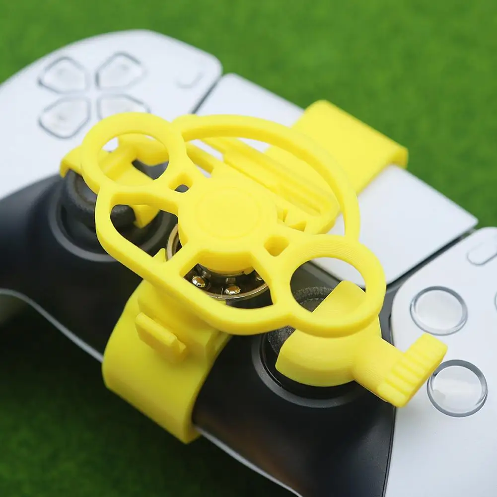 For Enhanced Gaming Racing Wheel Colorful 3D Printed Mini Steering Wheel for ps5 Controller Simulates Car Steering Wheel