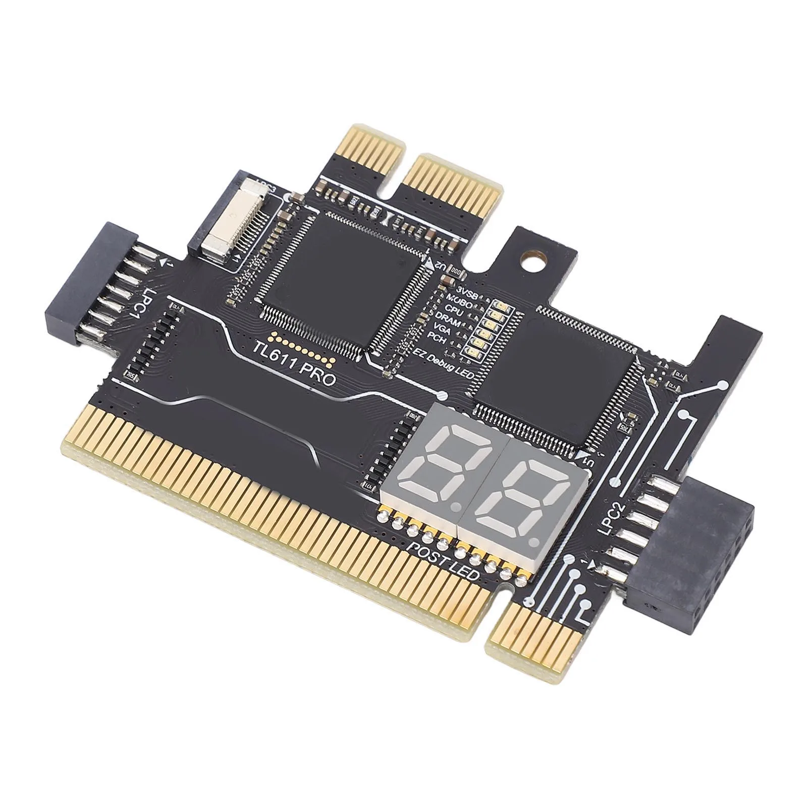 بطاقة تشخيص محلل اللوحة الأم لـ PCI E ، TL611 Pro ، بطاقة تصحيح الأخطاء ، كمبيوتر محمول ، EC ، بطاقة محول تصحيح الأخطاء ، TL611