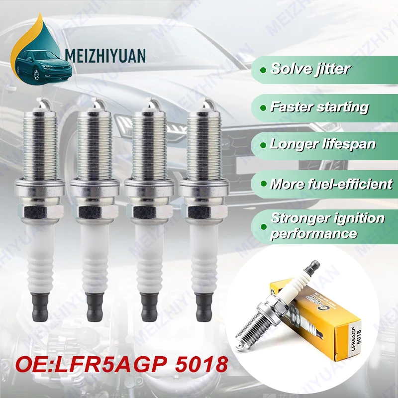 

4/8 шт. иридиевая свеча зажигания 5018 LFR5AGP для Nissan Altima X-TRAIL Kia Borrego Rondo Sportage Infiniti FX35 G35 Toyota Camry