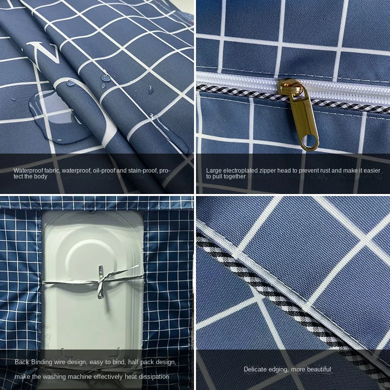 Impeller Washing Machine Cover up-Open Dirt-Proof Cover Waterproof and Sun Protection Fully Automatic Universal Cover Cloth