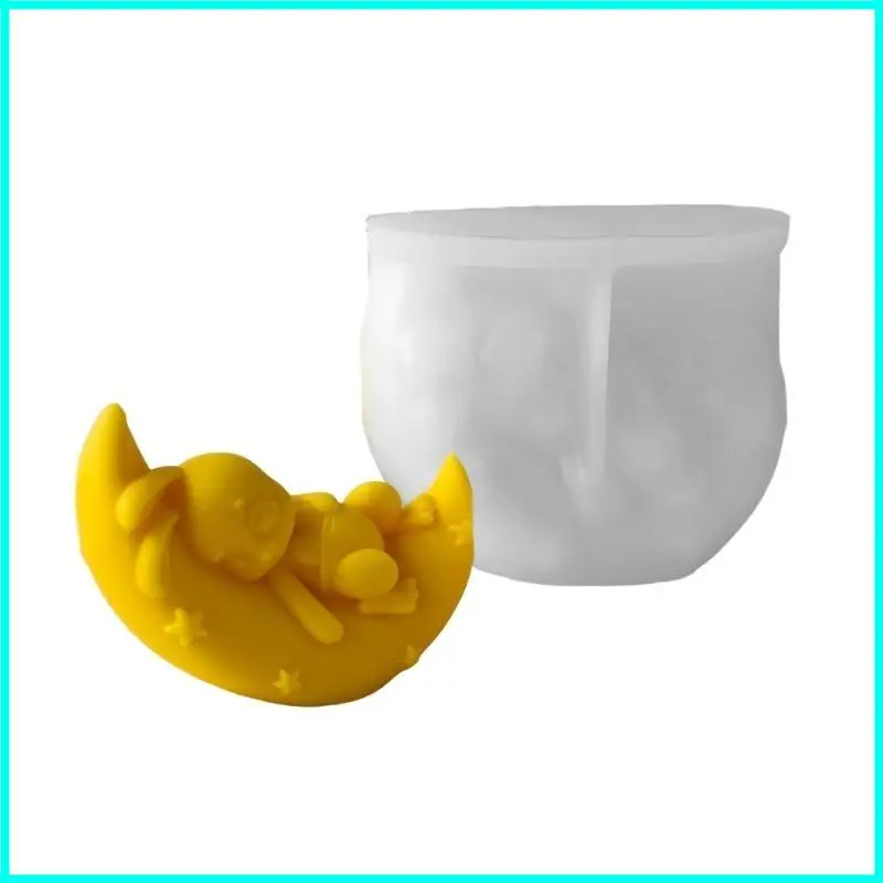 

Silicone Mold Moon Rabbit Crafting Moulds Molds for Candle