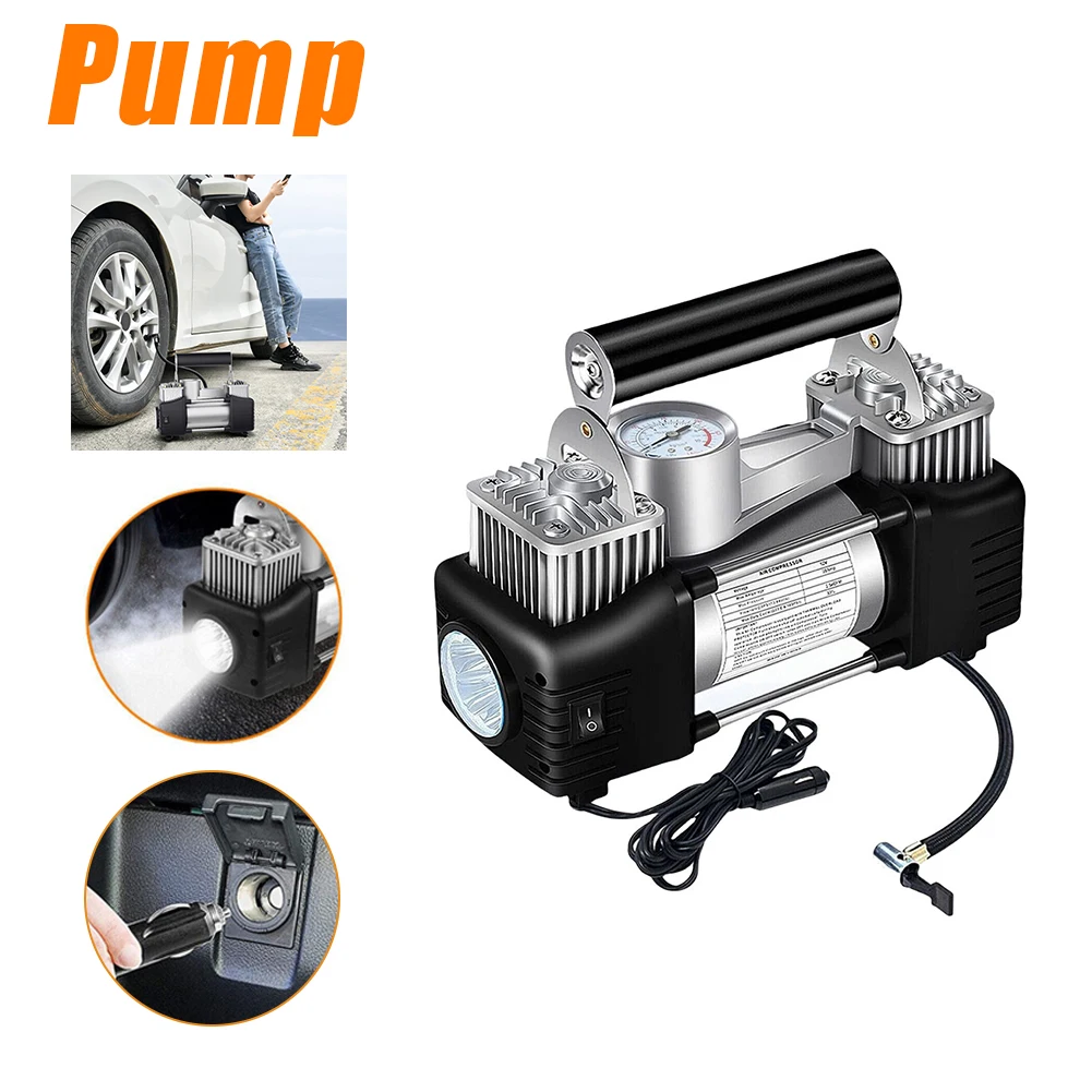 Portable Dual Cylinder Electric Car Tyre Inflator