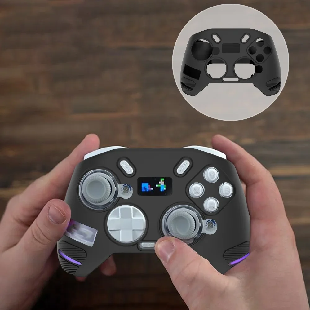 CoverJoy Silicone Case for FLYDIGI APEX4 Controller Dustproof Slim Lightweight & Shockproof Cover in Solid Color