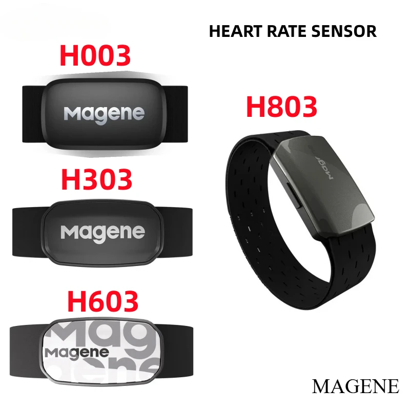 Magene H303 H603 H803 Heart Rate Monitor Mover Sensor Dual ANT Bluetooth With Chest Strap Cycling Computer Wahoo Garmin Sports