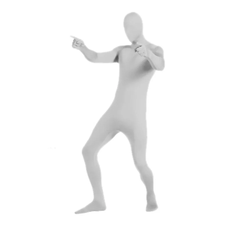 بذلة غير مرئية بالشاشة الخضراء للبالغين |   زي الرجل الأسود (هالوين التنكري، بدلة مفاتيح كروما)