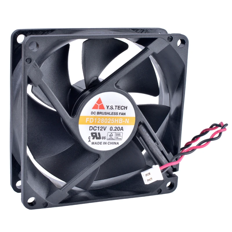 

COOLING REVOLUTION FD128025HB-N 8cm 8025 80mm fan 12V 0.20A Double ball bearing large air volume cooling fan